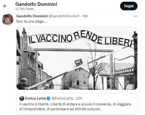 Dominici prof no vax